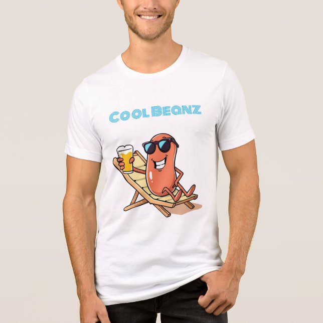 Cool Beanz Baked Bean  Tri-Blend Shirt (Front)