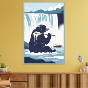 Cool Bear Canvas Print