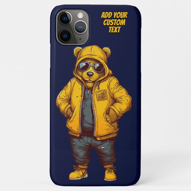 Cool Bear Funny Fashionable Case-Mate iPhone Case (Back)