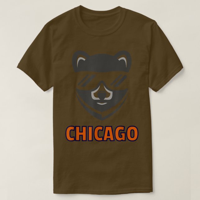 Cool Bear Mascot with Sunglasses  T-Shirt (Design Front)
