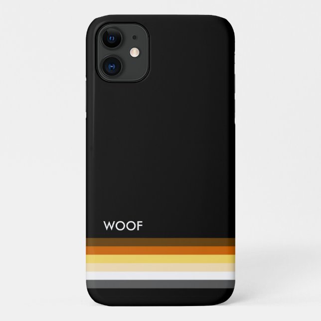 Cool Bear Pride Flag woof Case-Mate iPhone Case (Back)
