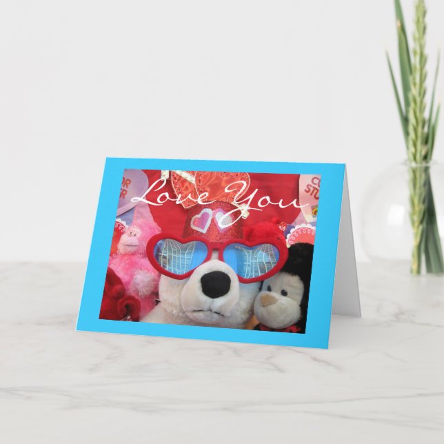 Cool Bear Valentine Card (Front)