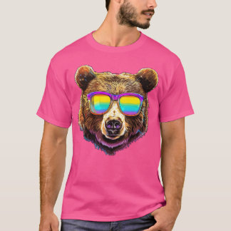 Cool Bear with Sunglasses Hipster Animal for a gif T-Shirt