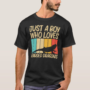 Cool Bearded Dragon For Boys Kids Reptile Lizard T-Shirt