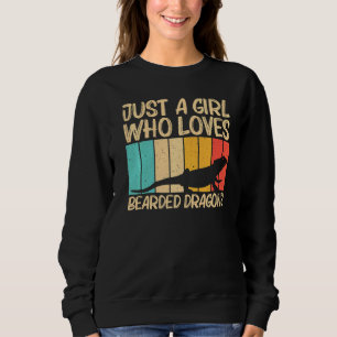 Cool Bearded Dragon For Girls Kids Reptile Lizard Sweatshirt