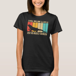 Cool Bearded Dragon For Mum Mother Reptile Lizard T-Shirt