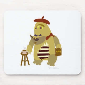 Cool Beatnik Monster Cartoon Character Fun Art Mouse Mat