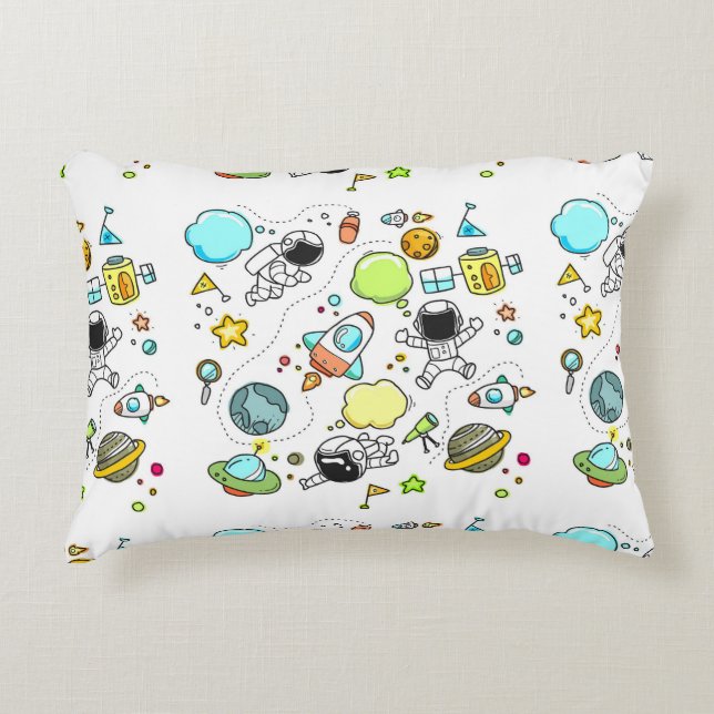 Cool beautiful space astronaut  decorative cushion (Front)