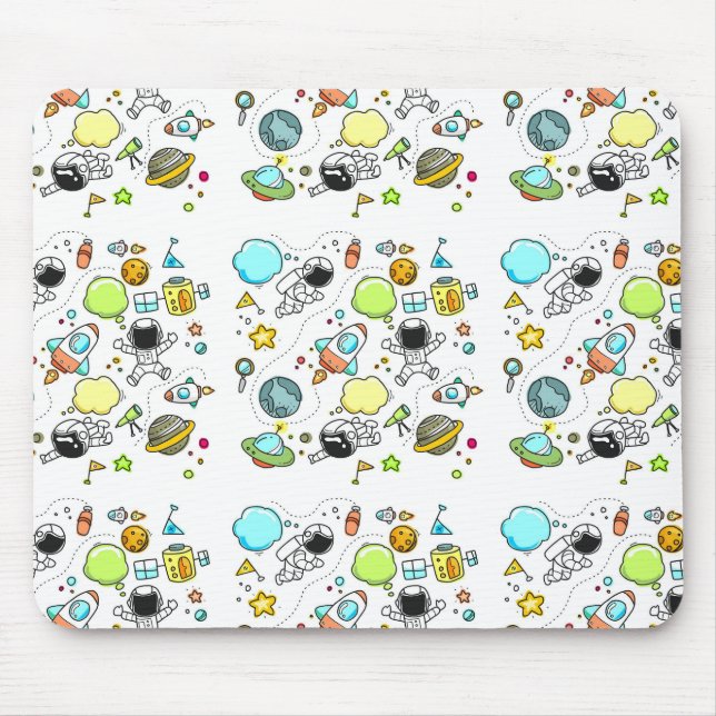 Cool beautiful space astronaut  mouse mat (Front)