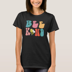 Cool Bee Kind Flower  Bumble Bee Women Girls T-Shirt