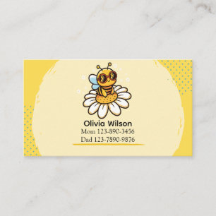 Cool Bee on a Daisy Business Card