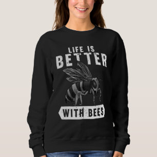 Cool Beekeeping For Men Women Honey Bee Hive Bee 1 Sweatshirt