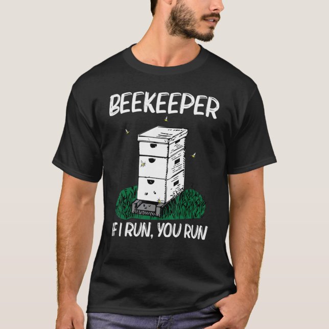 Cool Beekeeping For Men Women Honeybee Honeycomb   T-Shirt (Front)