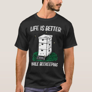 Cool Beekeeping For Men Women Honeybee Honeycomb T-Shirt
