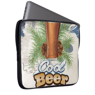 Cool Beer vintage Bar Poster Laptop Sleeve