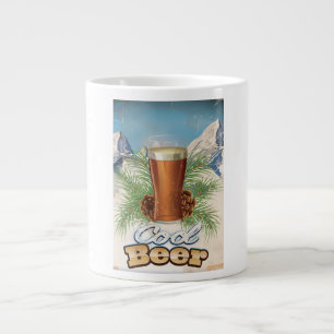Cool Beer vintage Bar Poster Large Coffee Mug