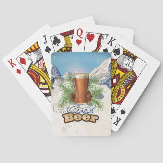 Cool Beer vintage Bar Poster Playing Cards