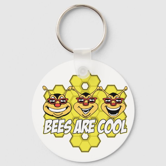 Cool Bees Key Ring (Front)