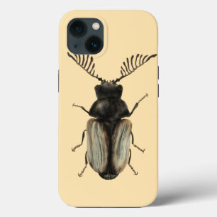 Cool beetle insect lover entomology art iPhone 13 case