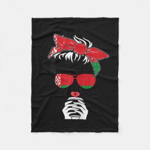 Cool Belarusian Coffee Mom Girl Sis Aunt Belarus F Fleece Blanket