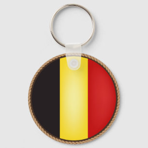 Cool belgium Flag Seal Key Ring