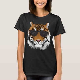 Cool Bengal Tiger With Sunglasses Bengal Tiger Hea T-Shirt