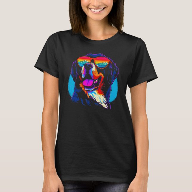 Cool Bernese Mountain Dog T-Shirt (Front)