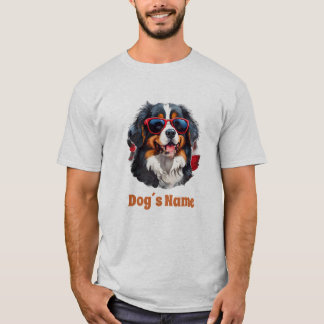 Cool Bernese Mountain Dog with Sunglasses T-Shirt