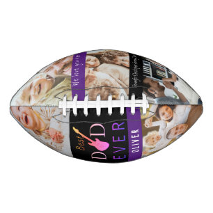 Cool Best Dad Ever Photo Collage First Fathers Day American Football