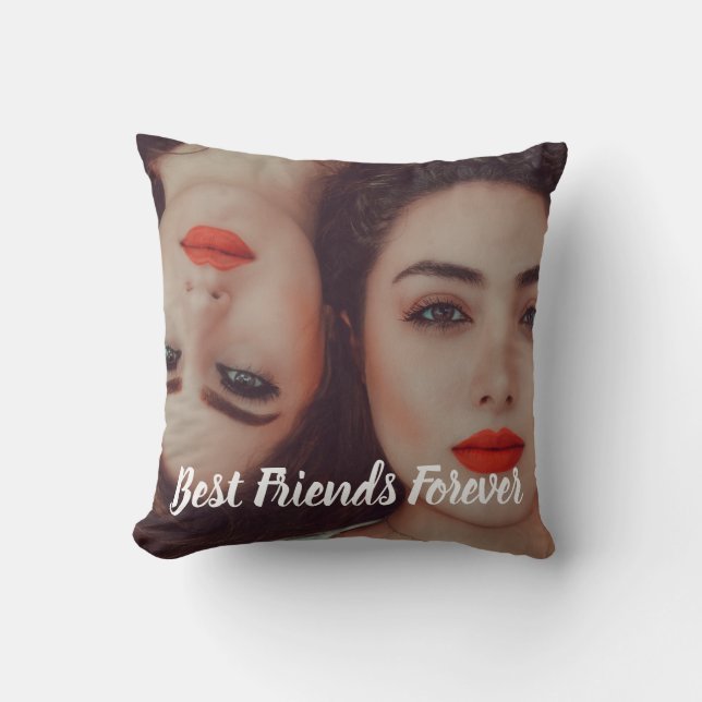 Cool Best Friends Forever Photo Cushion (Front)
