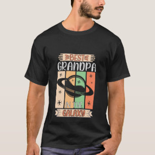 Cool best Grandpa galaxy word art T-Shirt
