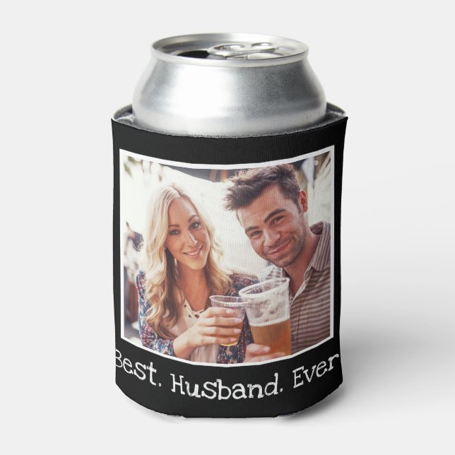 Cool Best Husband Ever Photo Personalised Unique   Can Cooler (Can Front)