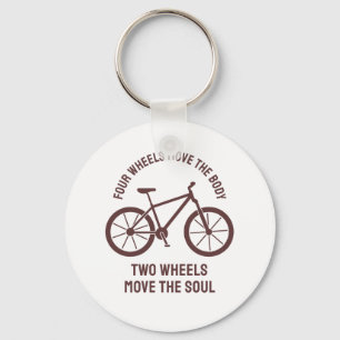 Cool bicycle Design - Tow Wheels Move The Soul Key Ring