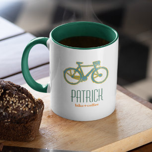 Cool bicycles personalised mug
