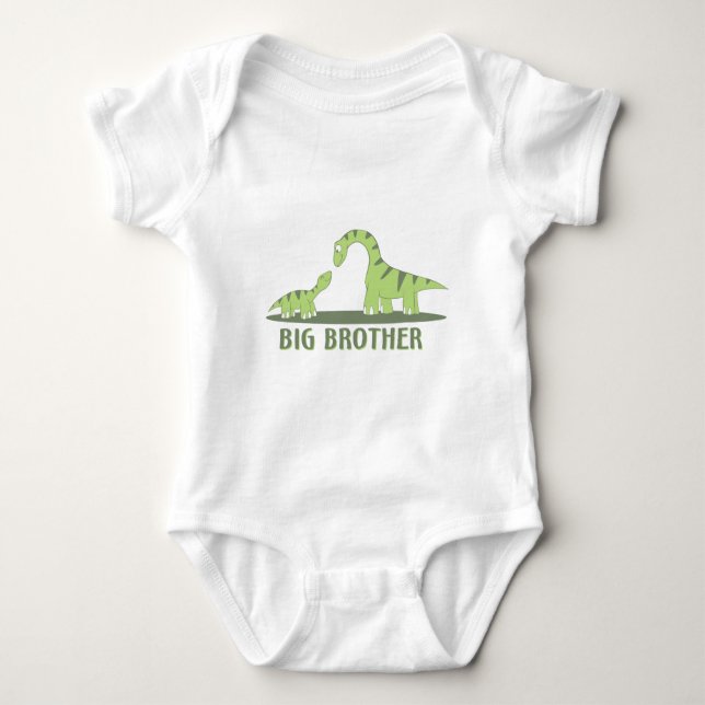 Cool Big Brother Shirt - Dinosaur Theme (Front)