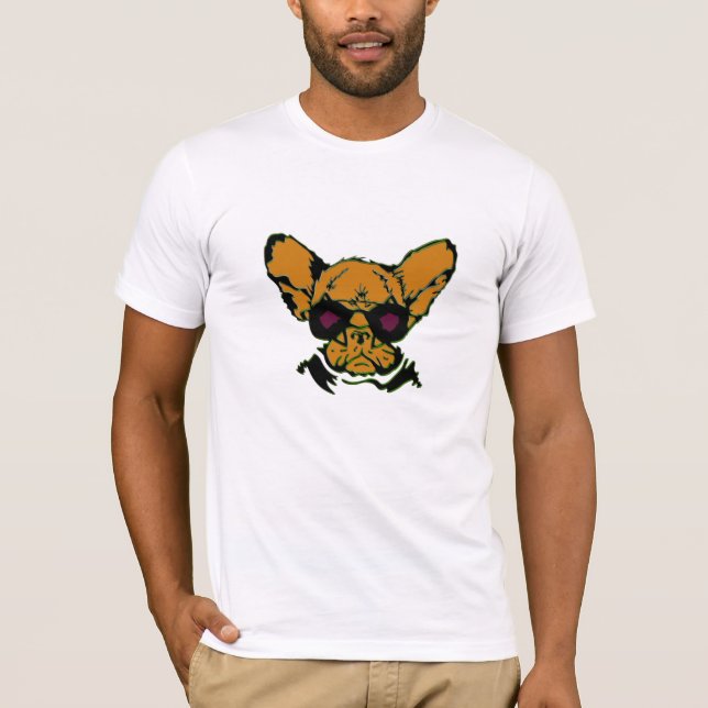 Cool Big Dog Graphic Shirt For Men | Add Text Meme (Front)