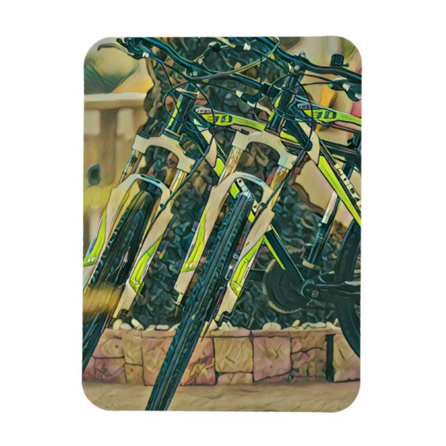 Cool bike artwork magnet (Vertical)