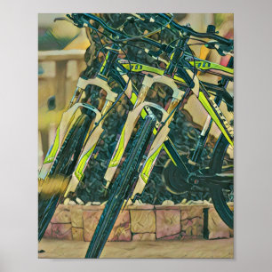 Cool bike artwork poster