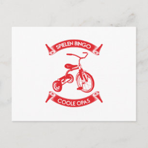 Cool Bike Design - Spielen Bingo Coole Opas Postcard