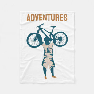 Cool Biker - Adventures Fleece Blanket