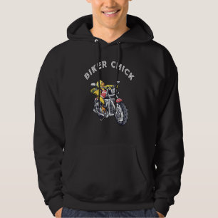 Cool Biker Chick Hoodie