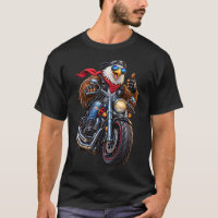 Cool Biker Eagle on Big Bike – Rock & B Style
