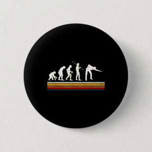 Cool Billiards Black Evolution Of Man Billiards Pl 6 Cm Round Badge