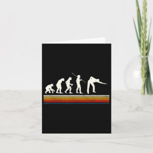Cool Billiards Black Evolution Of Man Billiards Pl Card