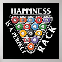 cool Billiards lovers rack word art
