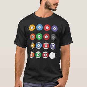 Cool billiards pool snooker player gift T-Shirt
