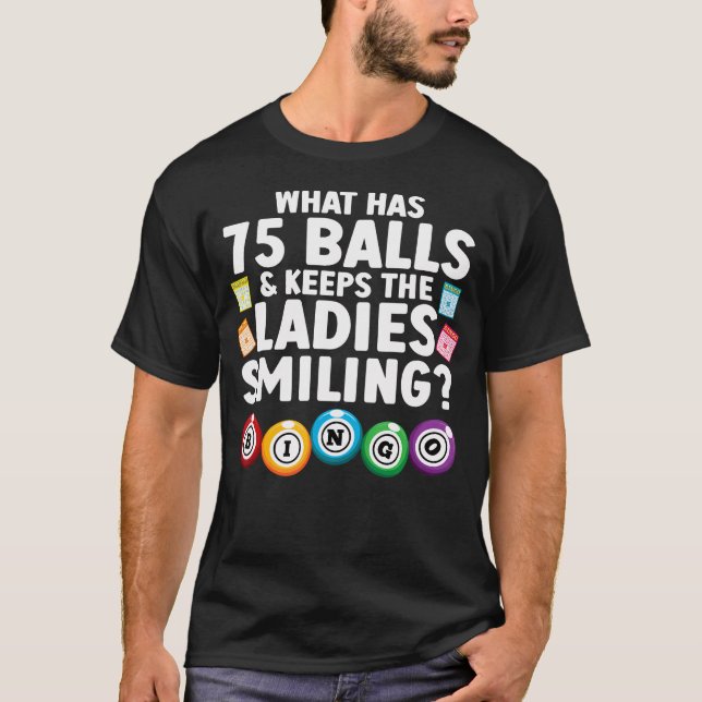 Cool Bingo Novelty For Men Women Bingo Lover Bingo T-Shirt (Front)