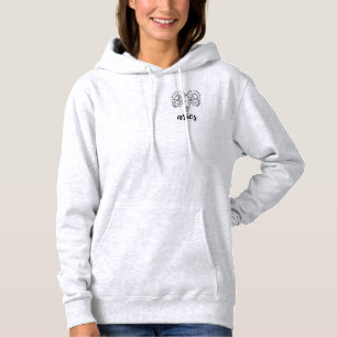 Cool Birth Sign Aries Astrology Zodiac Sign Aries Hoodie