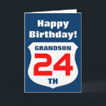 Cool Birthday card for grandson or family member<br><div class="desc">Cool Birthday card for grandson or family member Customise age or birth year.</div>