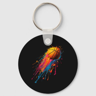 Cool Birthday Colourful Tie Dye Colour Paint Splas Key Ring